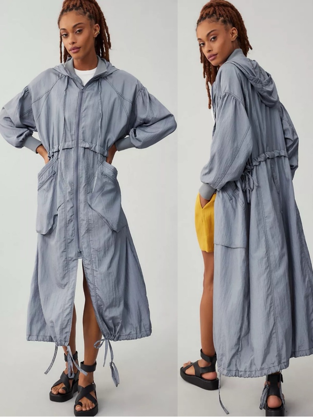 Anthropologie Daily Practice Lightweight Drawstring Windbreaker Jacket